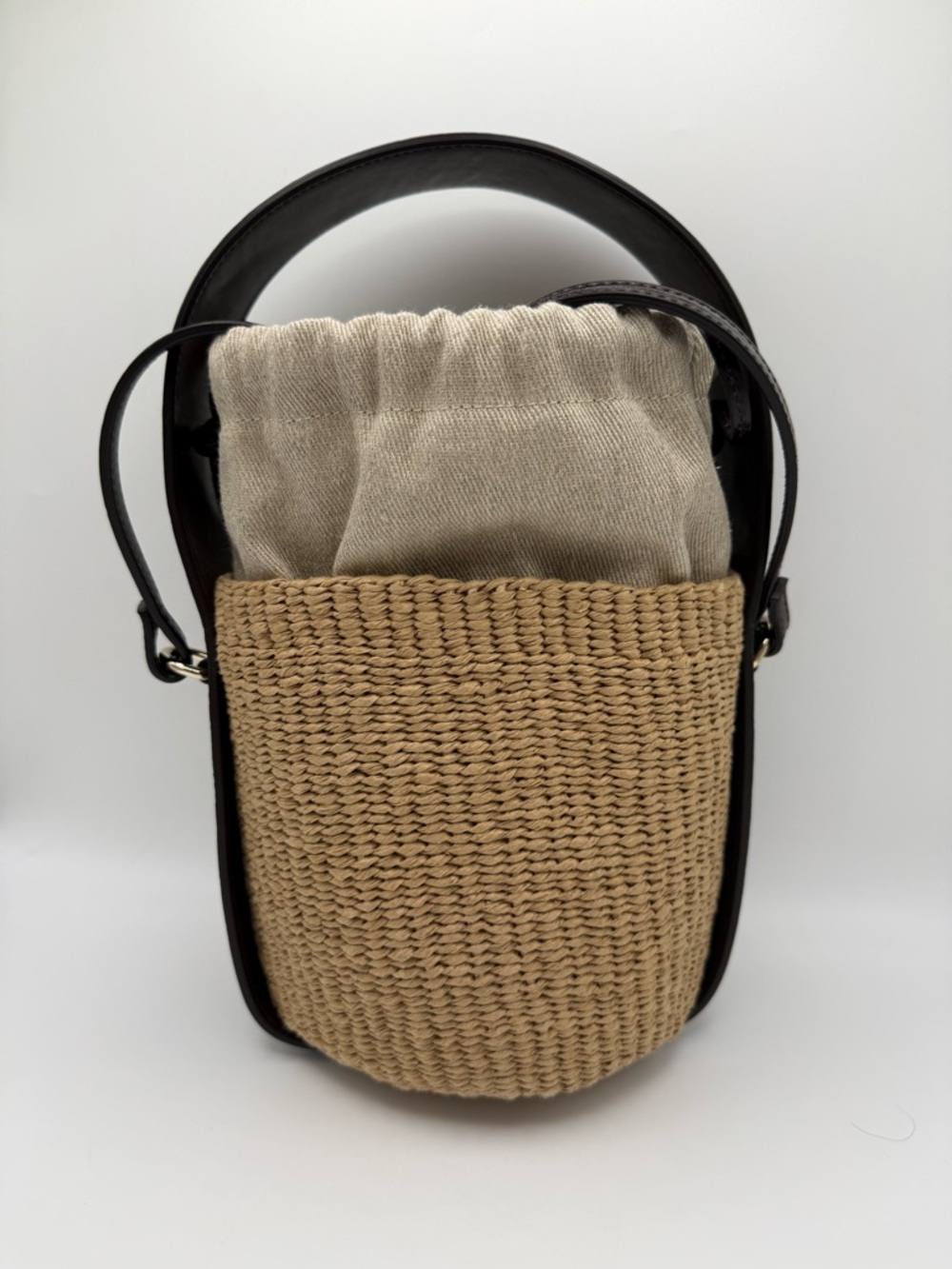 Chloé Woven Raffia Bucket Bag - Picture 11 of 16